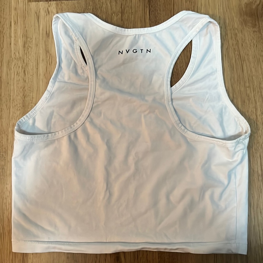 NVGTN size small white crop tank